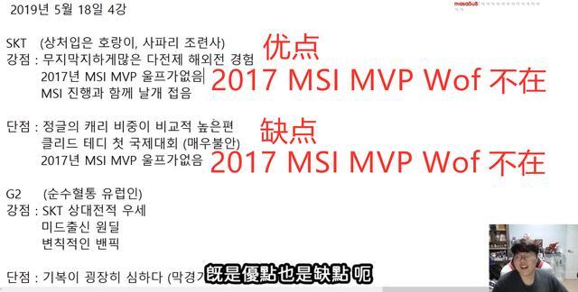 Wolf直播调侃MSI：iG半决赛会输两场，SKT会战胜G2